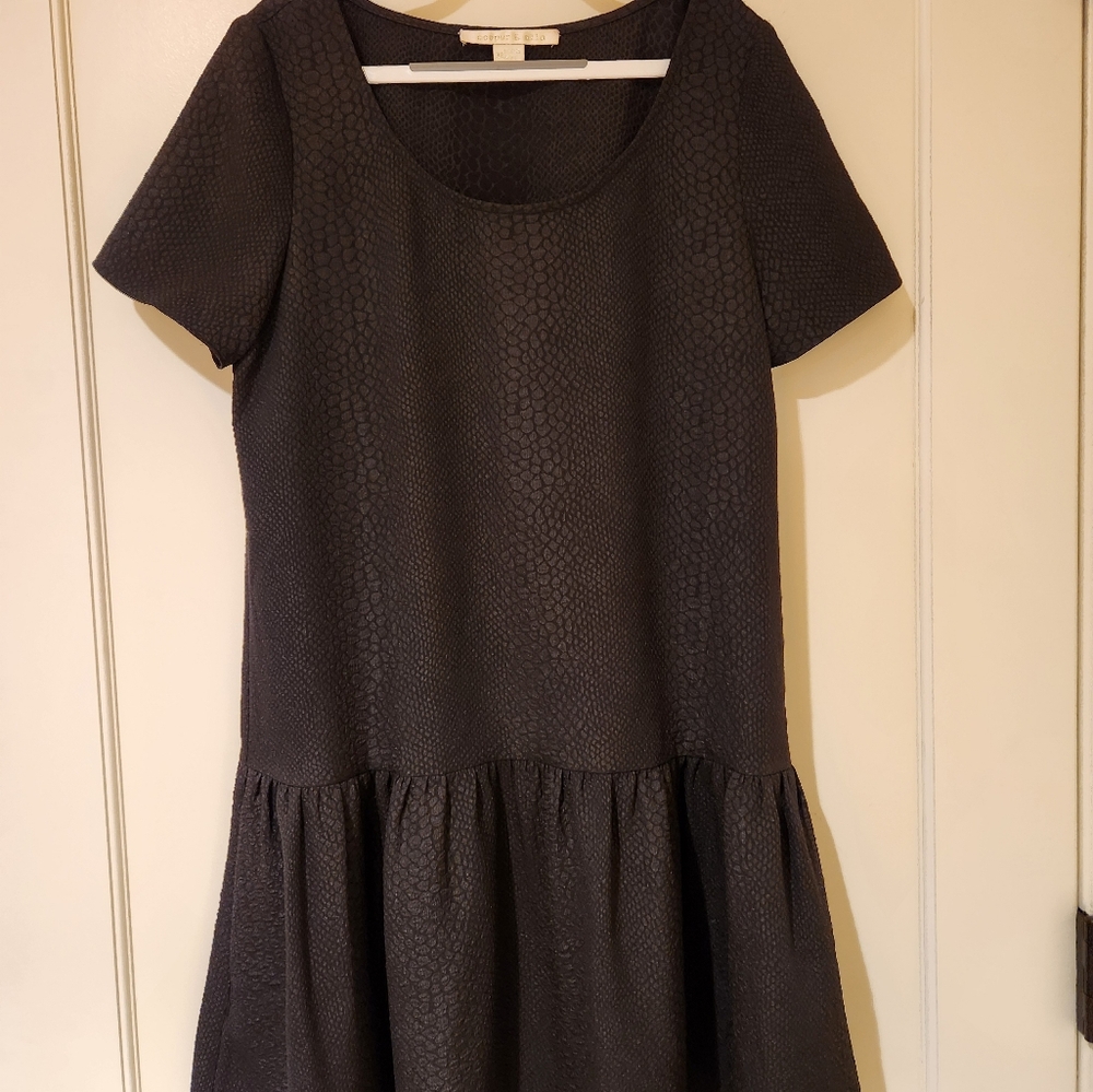 Cooper and Ella Casual Black Dress With Print